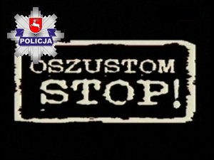 oszustom stop - napis na czarnym tle