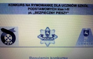 napis konkurs na rymowankę z logo organizatorów