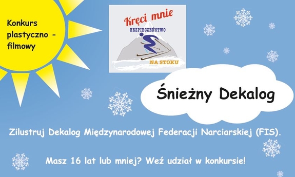 plakat z ikonami dotyczącymi konkursu