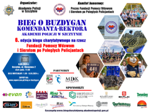 plakat Biegu o Buzdygan Komendanta-Rektora Akademii Policji w Szczytnie