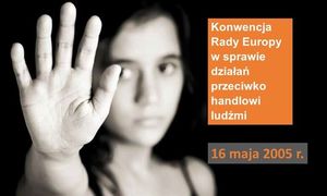 grafika stop handlu ludźmi.