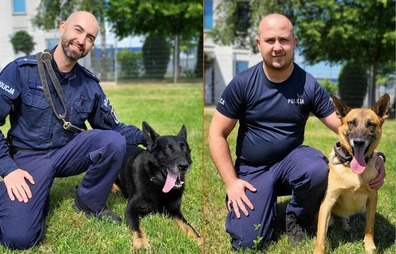 Najlepsi czworonożni funkcjonariusze w lubelskim garnizonie – SAL i MISTER