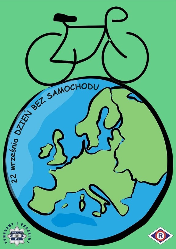 Plakat promujący Dzień bez samochodu
