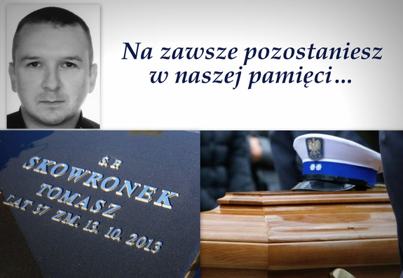 zmarły policjant Tomasz Skowronek