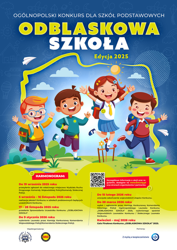 plakat odblaskowa szkoła