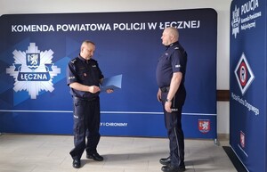 Komendanci z łęczyńskiej komendy