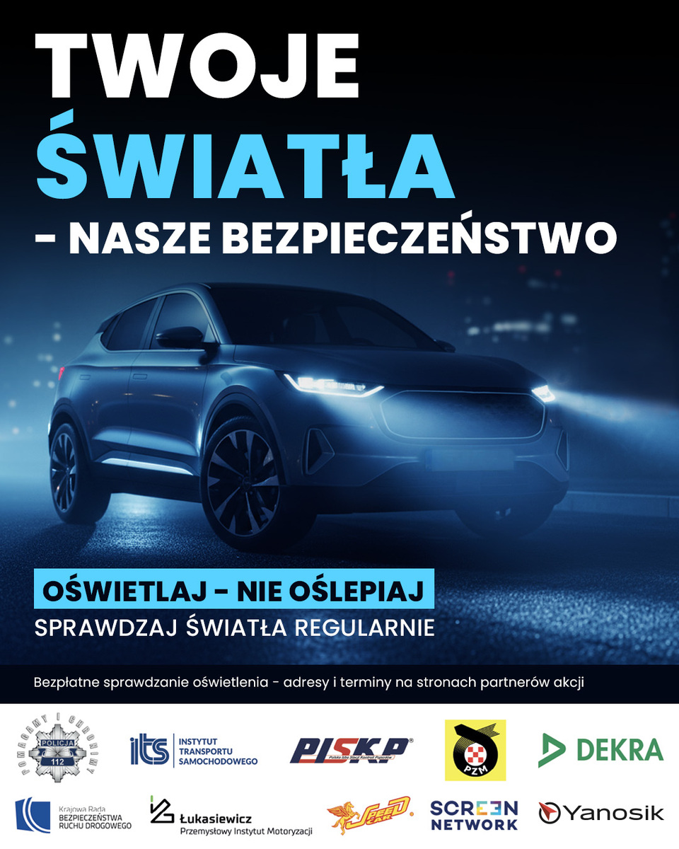Bezpłatne sprawdzanie świateł w powiecie łęczyńskim